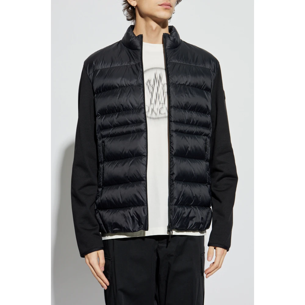 Moncler Vest met dons inzetstuk Blue Heren