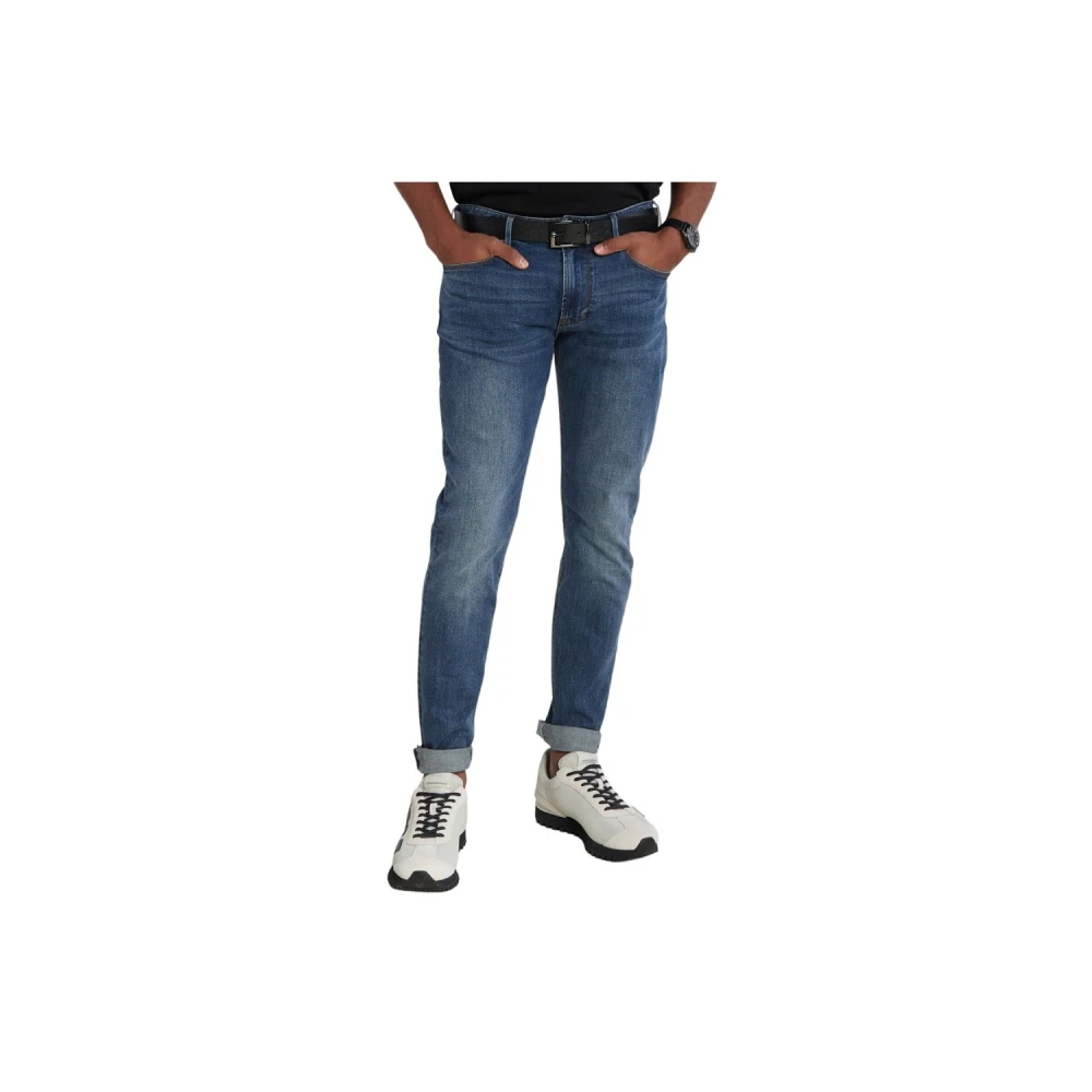 Emporio Armani Denim 5-Pocket Jeans 6R1J06 1Drhz Blue Heren