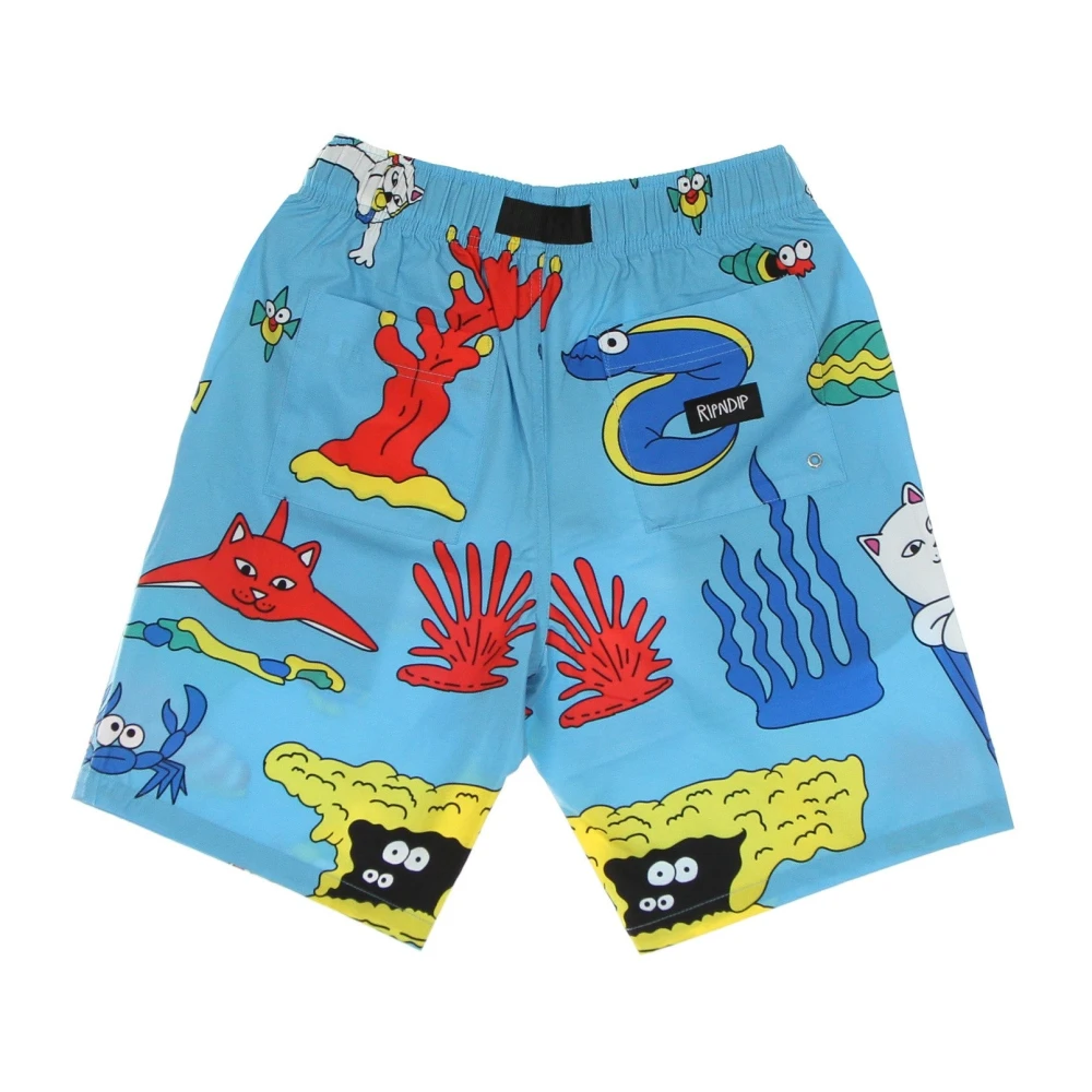 Ripndip Oceaanblauwe Zwemshorts Elastische Taille Multicolor Heren