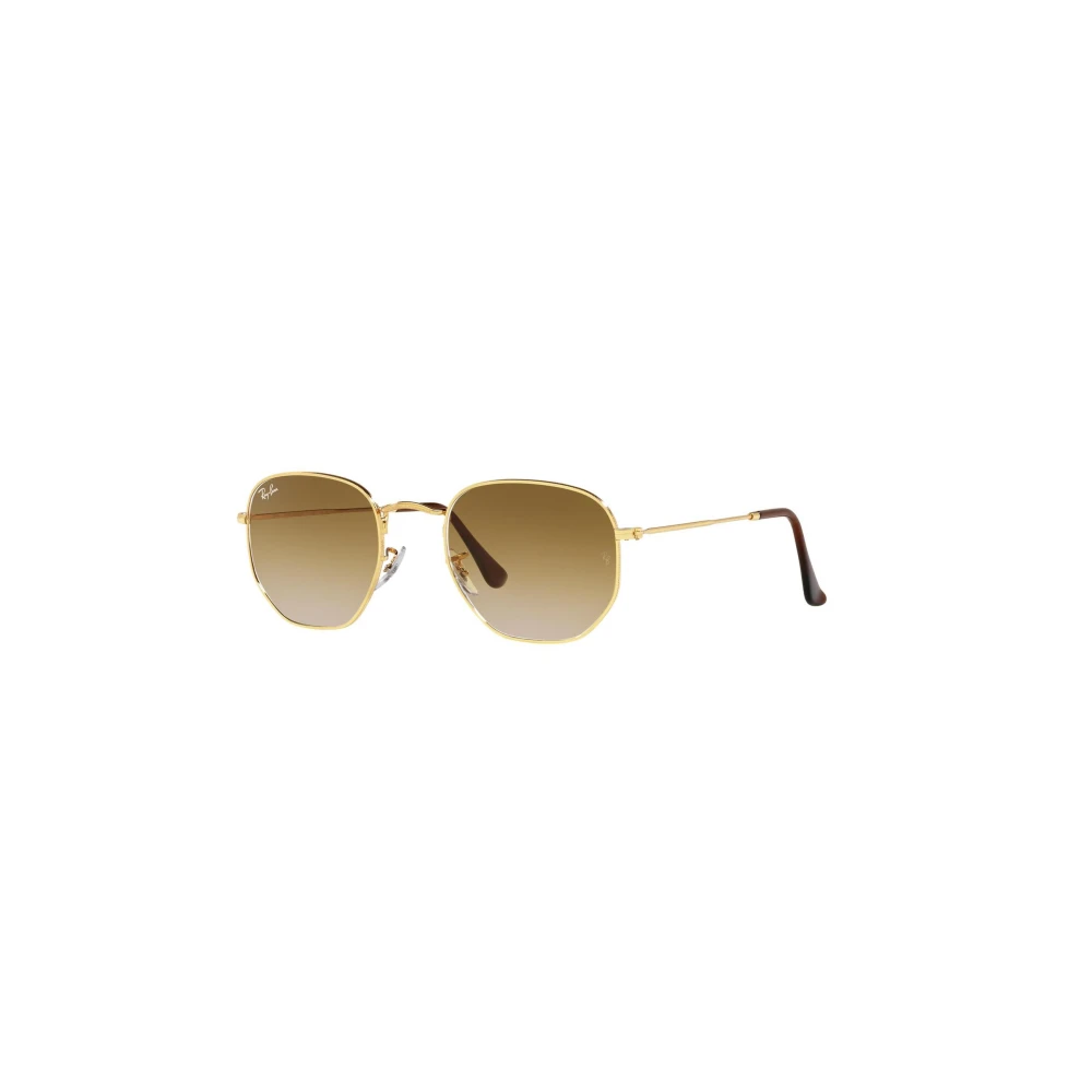 Ray-Ban Hexagonal Gradient Sunglasses Polished Arista Gold / Light Brown Gradient - Image 3