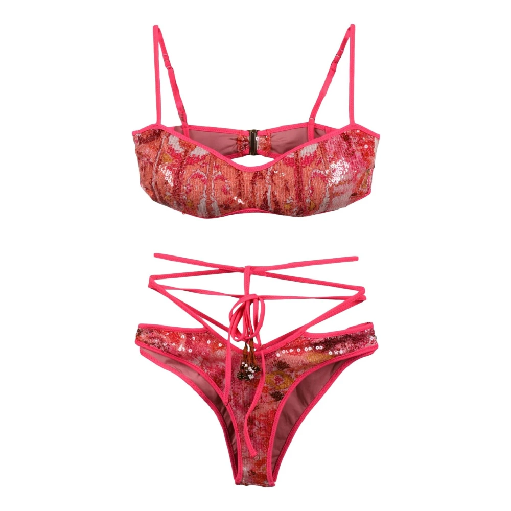 F**k Stijlvolle Bikini van Polyester Pink Dames