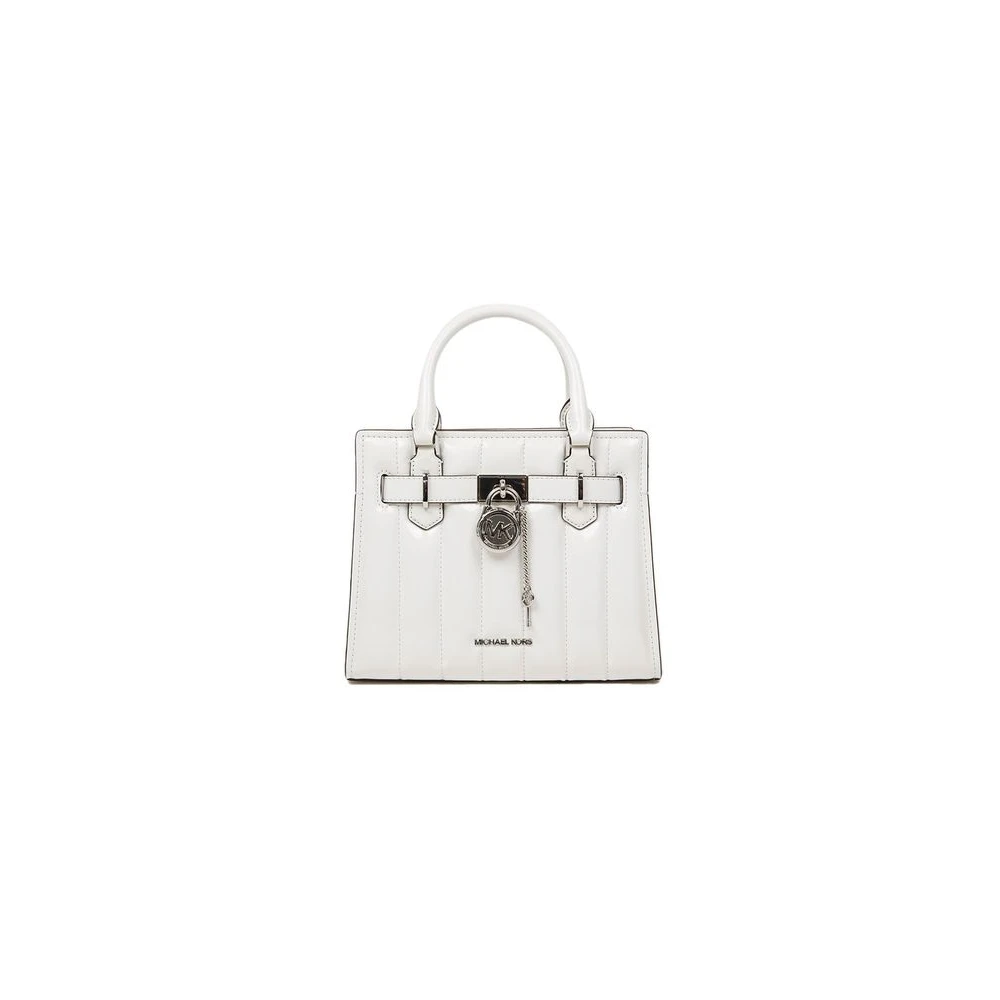 Michael Kors White Handbags, Female, One Size, Hamilton Small Satchel