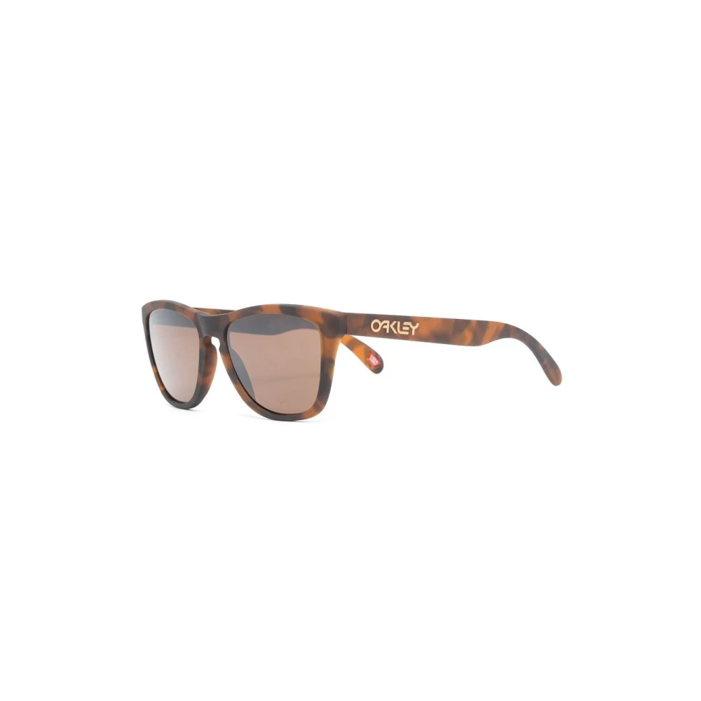 Oakley Brun Sköldpadda Solglasögon Kvadratisk Ram Brown, Unisex