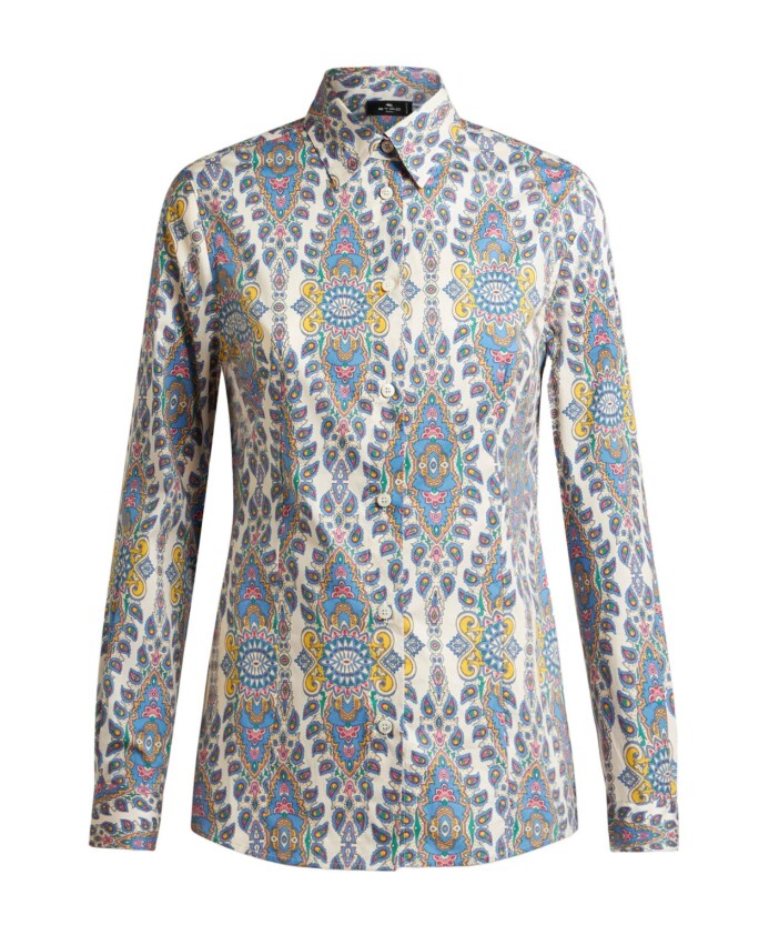 chemise-boutonnee-multicolore-avec-details-de-pinces