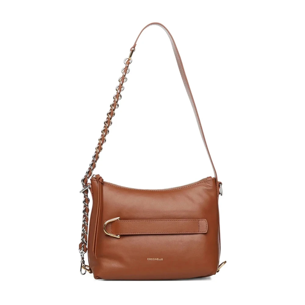 Coccinelle Women's Brown Shoulder Bags, One Size, Puffy Smooth Handbag