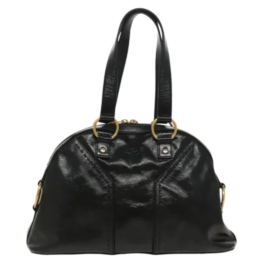 Saint Laurent Vintage Pre-owned Leather handbags Black Dames