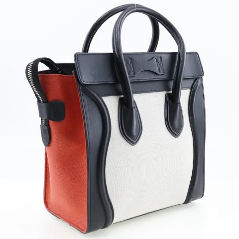 Celine Vintage Pre-owned Leather handbags Black Dames