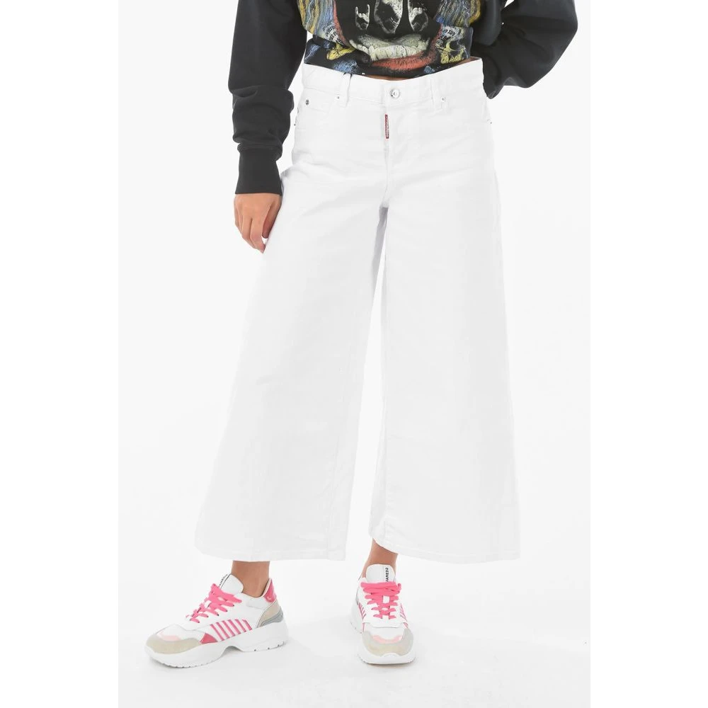 Dsquared2 Klassieke Vijf Zakken Broek White Dames