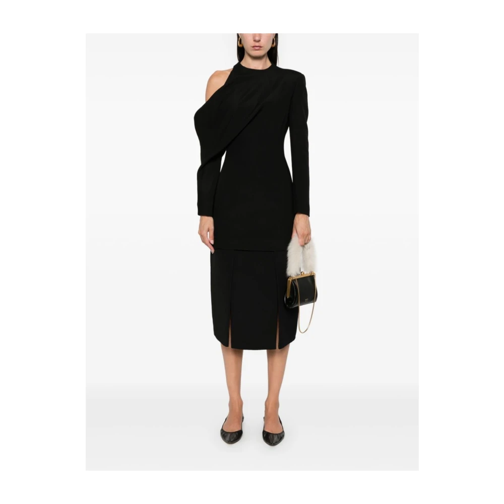 Khaite Zwarte Rok Elegant Comfortabele Modestatement Black Dames