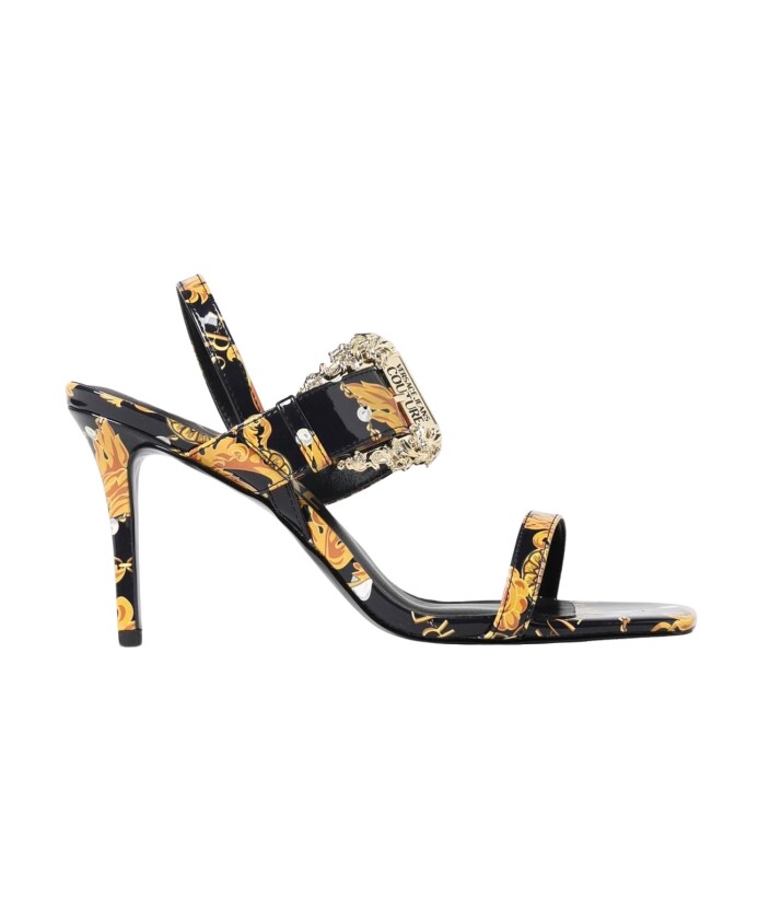 sandales-a-talon-imprime-baroque-noires
