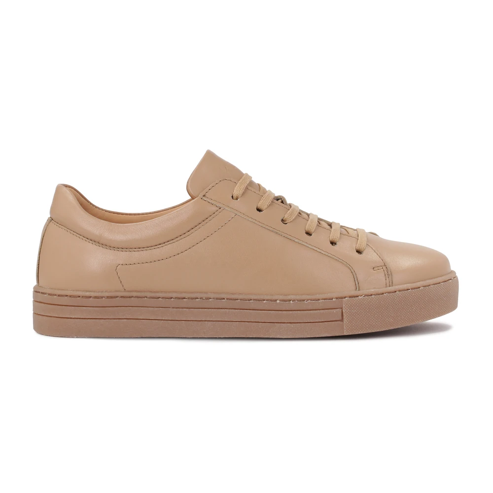 Kazar Minimalistische lichtbruine sneakers Dames Schoenen