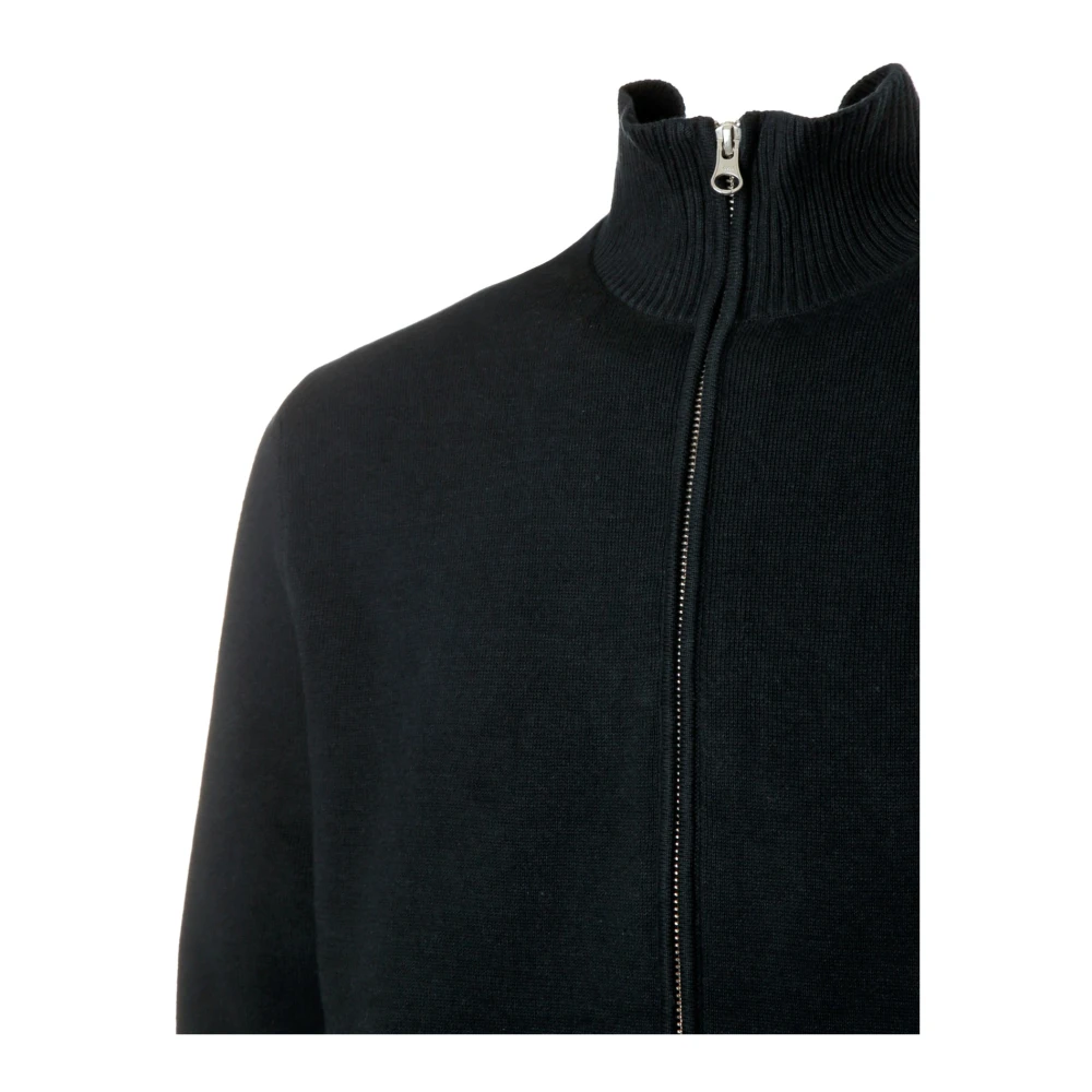Samsøe Full Zip Cardigan van katoenmix Blue Heren