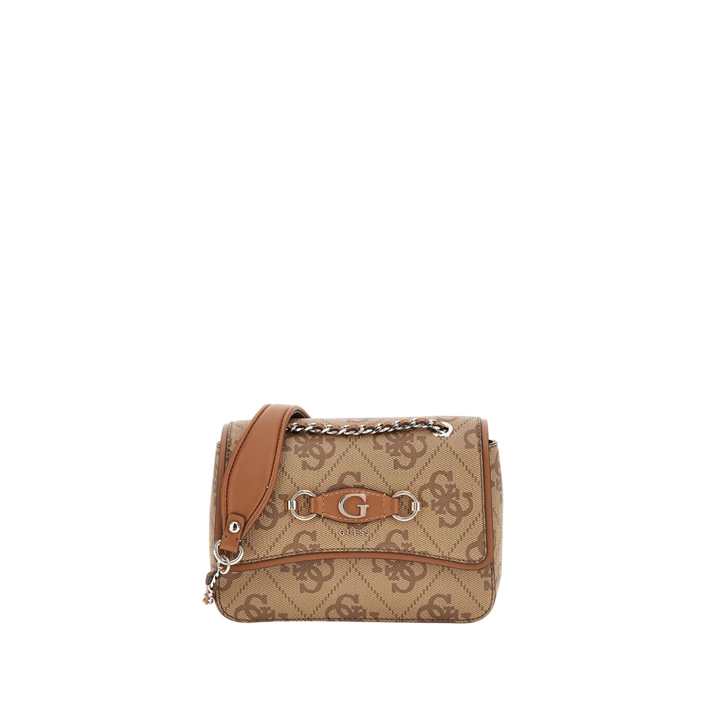 Guess Elegante witte schoudertas met gouden details Beige Dames