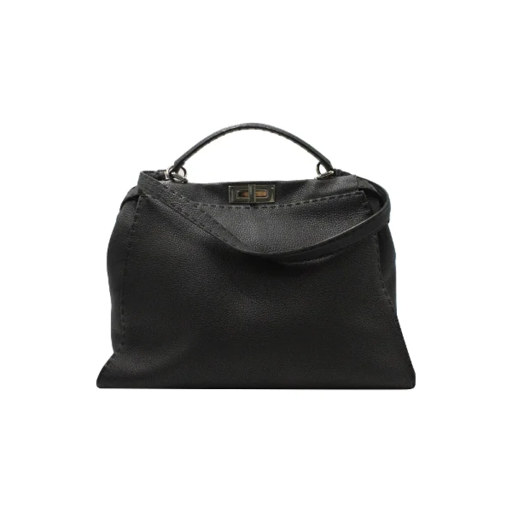 Fendi Vintage Pre-owned Leather handbags Black Dames