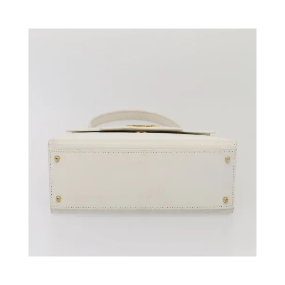 Celine Vintage Pre-owned Leather celine-bags White Dames