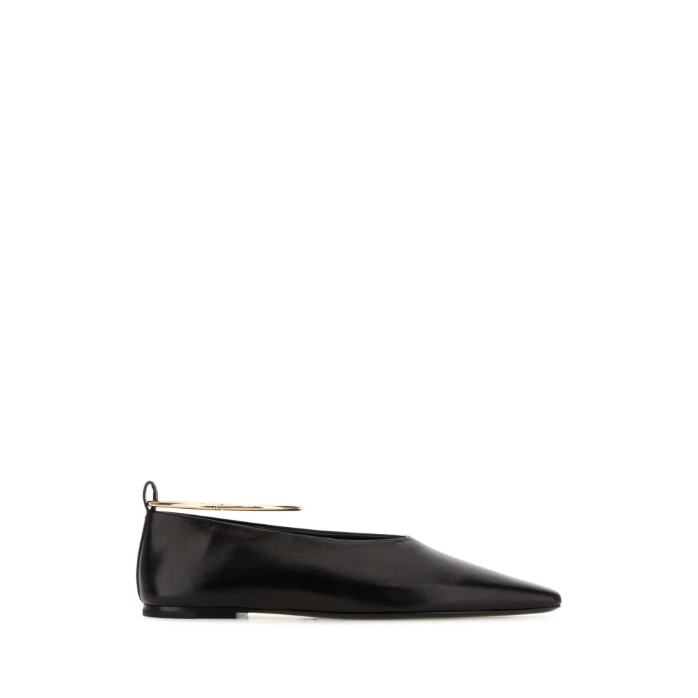 Jil Sander Damen Schwarz Schuhe, K, 38 Eugröße: