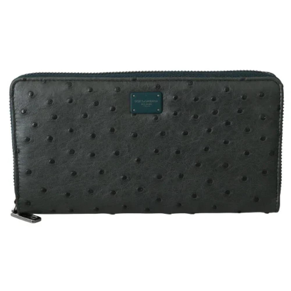Dolce & Gabbana Pre-owned Leather wallets Green Dames