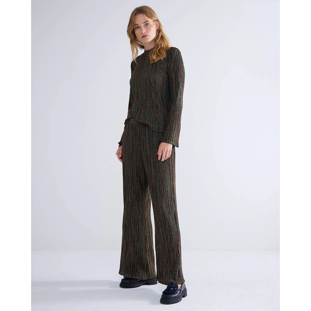 Summum Woman Jersey Gestreepte Geplooide Broek Multicolor Dames