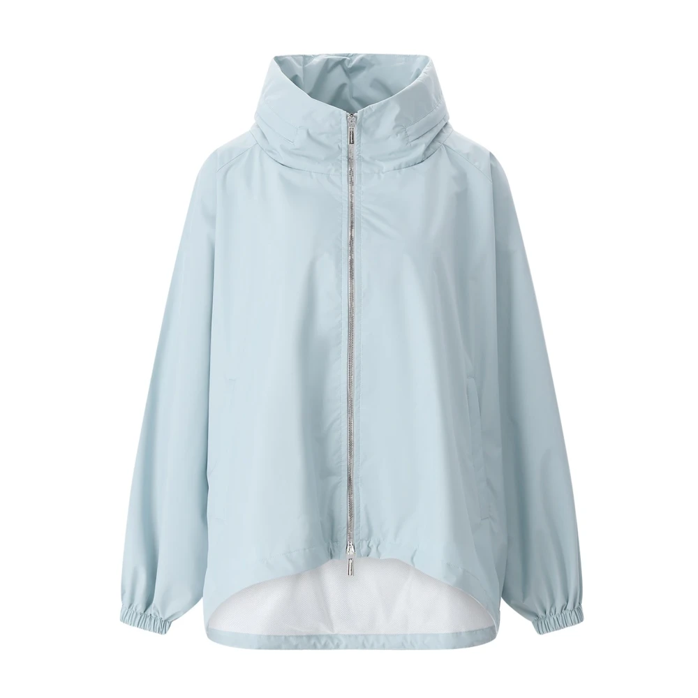 Moorer Women's Blue Light Jackets, S, Oversized Transitional Jacket