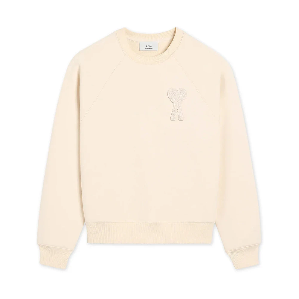 Ami Paris Mannelijk Beige Ami De Coeur Sweatshirt