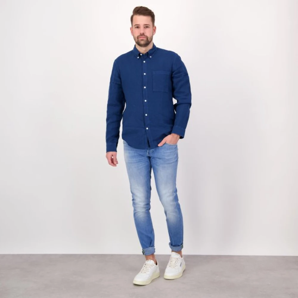 Dondup Slim-Fit Jeans voor de moderne man Blue Heren