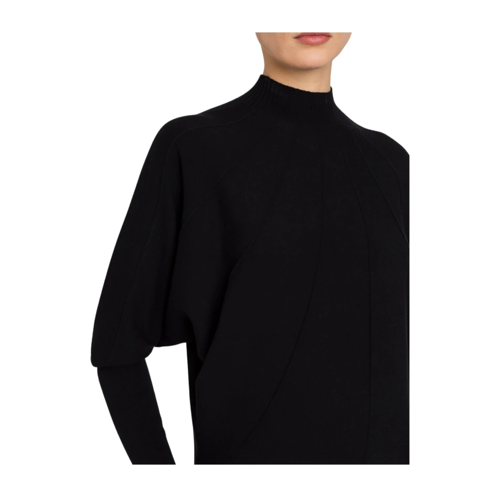 Actitude Zwarte coltrui trandy stijl Black Dames
