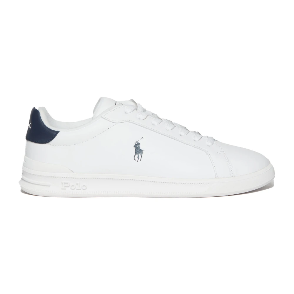 Polo Ralph Lauren Witte leren sneakers HRT CT II Heren Schoenen