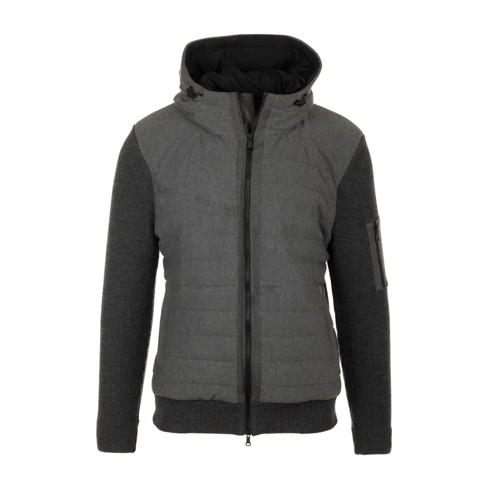 PAUL & SHARK Grijze Sweater Met Volledige Rits Gray Heren