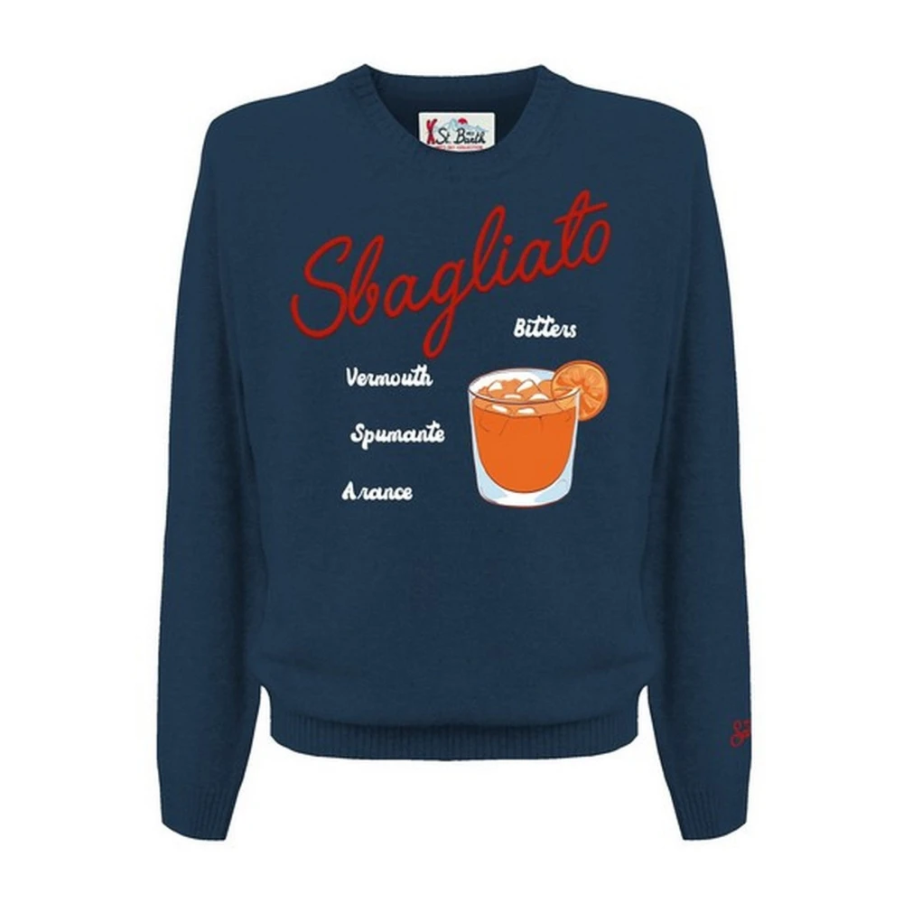 Mc2 Saint Barth Men's Blue Round-Neck Knitwear