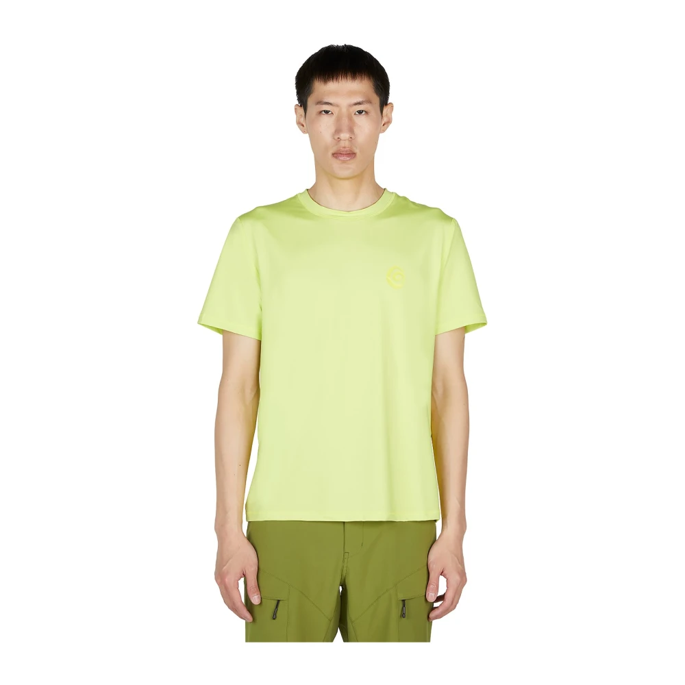 Ostrya Actief T-shirt met Borstlogo Print Green Heren