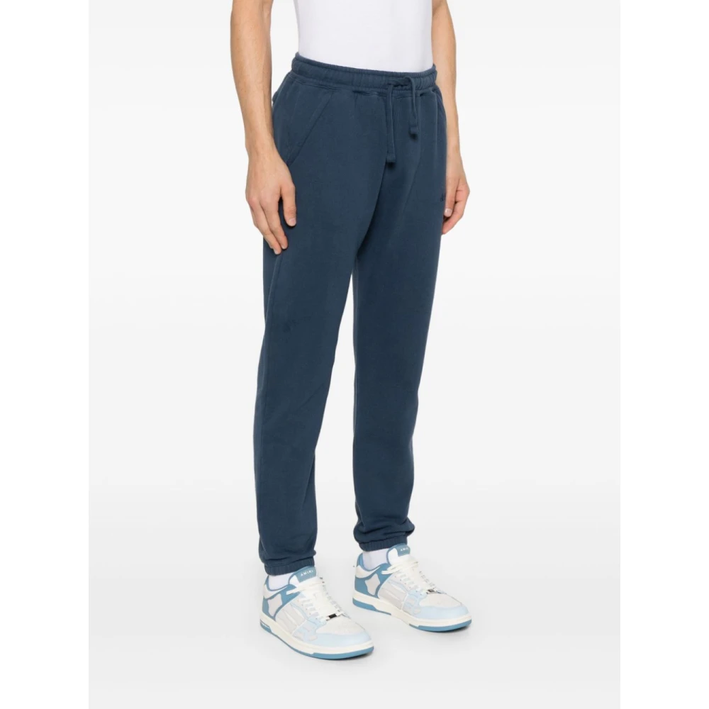 MC2 Saint Barth Blauwe Jersey Broek Elastische Taille Blue Heren