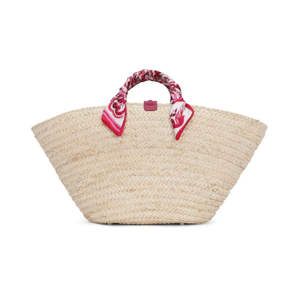 Dolce & Gabbana Stijlvolle Straw Bag voor Vrouwen Beige Dames