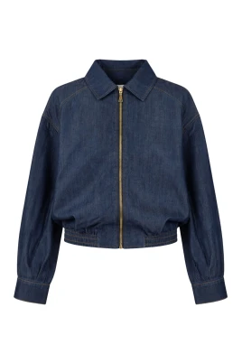 Cropped Chambray Jacket