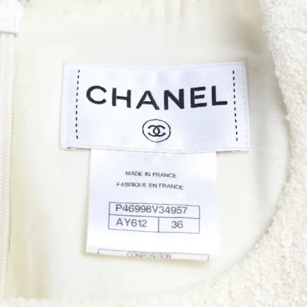 Chanel Vintage Pre-owned Fabric dresses Beige Dames
