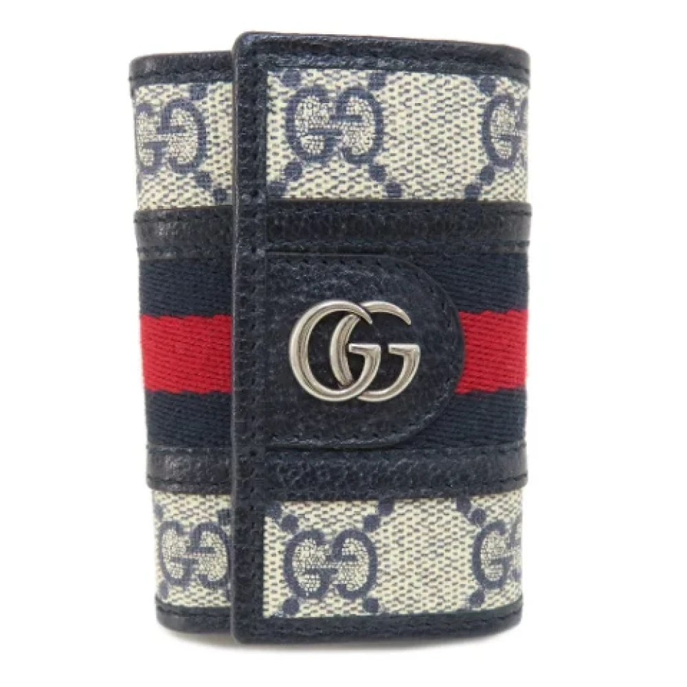 Gucci Vintage Pre-owned Fabric key-holders Blue Unisex