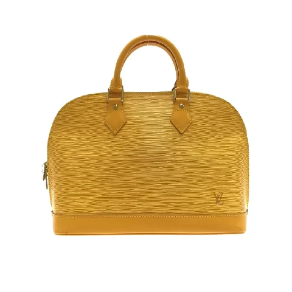 Louis Vuitton Vintage Pre-owned Leather louis-vuitton-bags Geel Dames