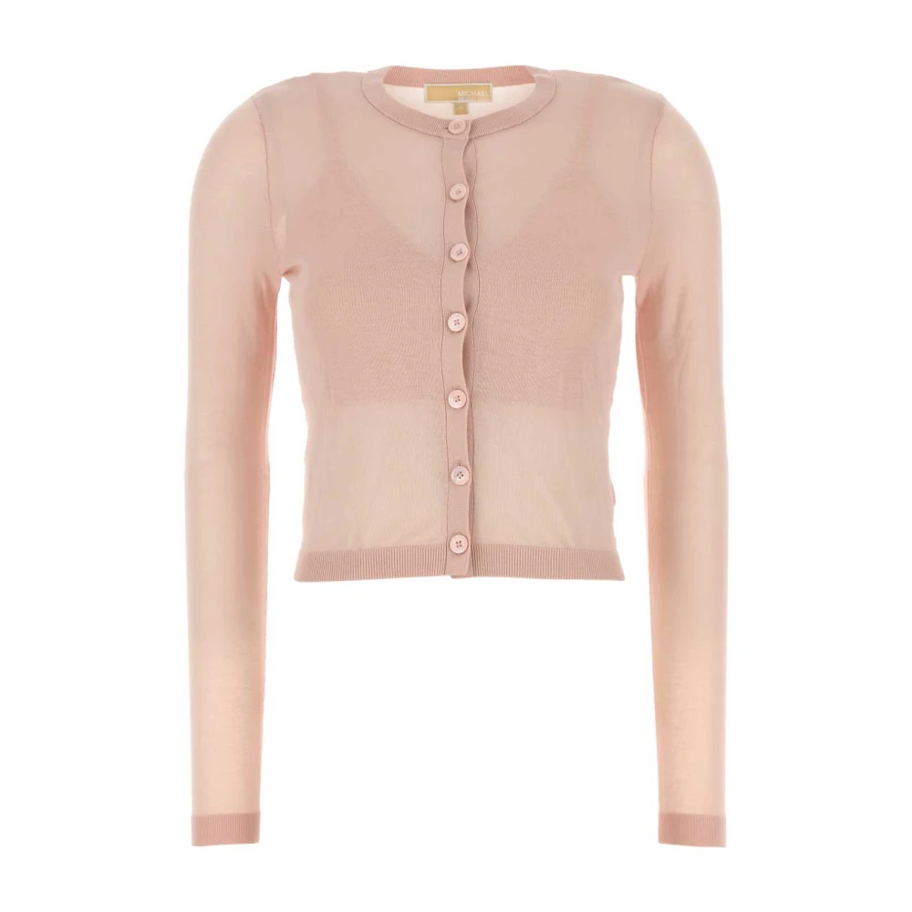 Michael Kors Lyocell Blend Cardigan Sweatshirts Pink Dames