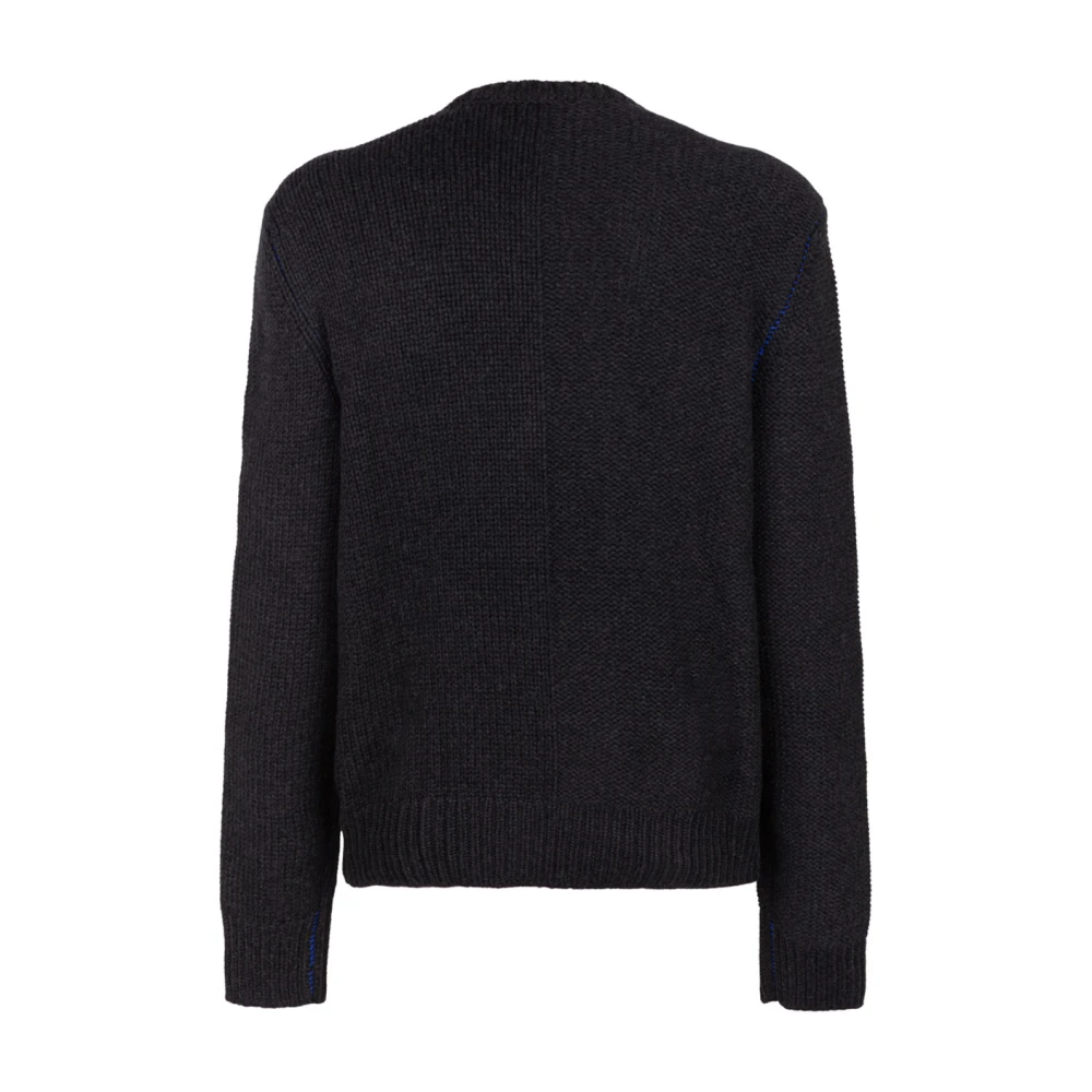 Burberry Houtskool Kasjmier Crew Neck Sweater Black Heren