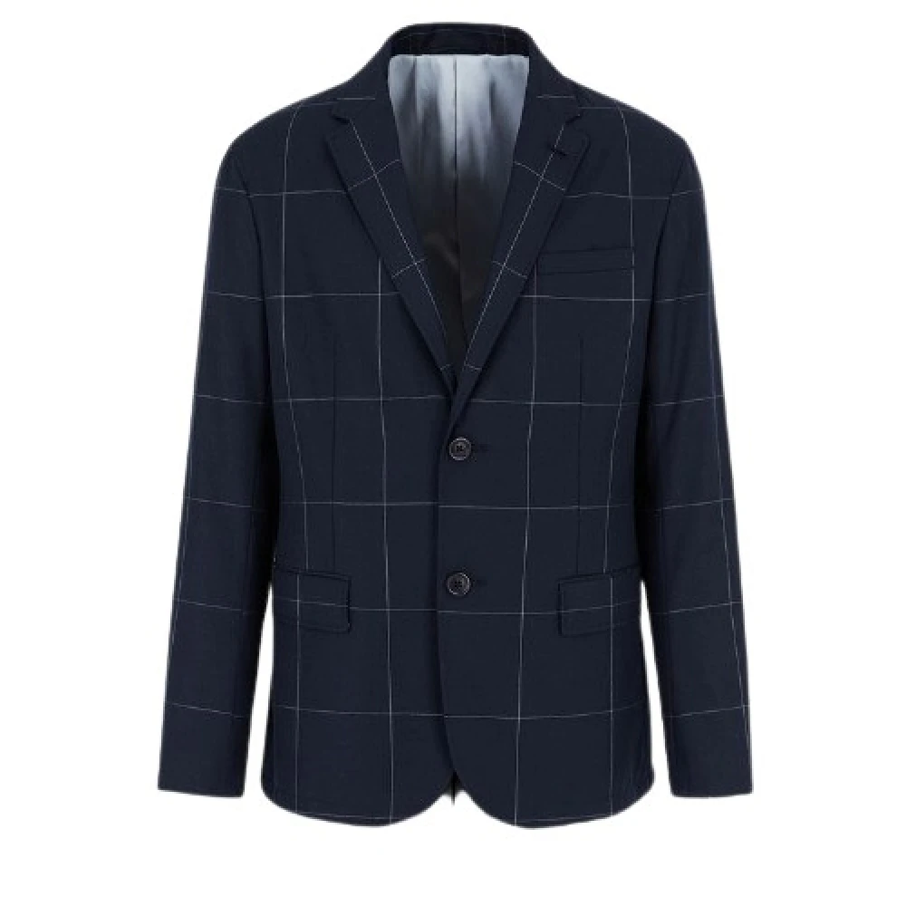 Armani Exchange Formal Blazer Blue Heren