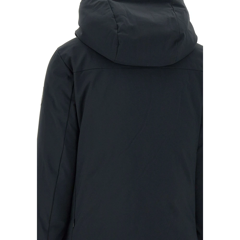 Save The Duck Zwarte Dames Parka met Nep Bontafwerking Black Dames