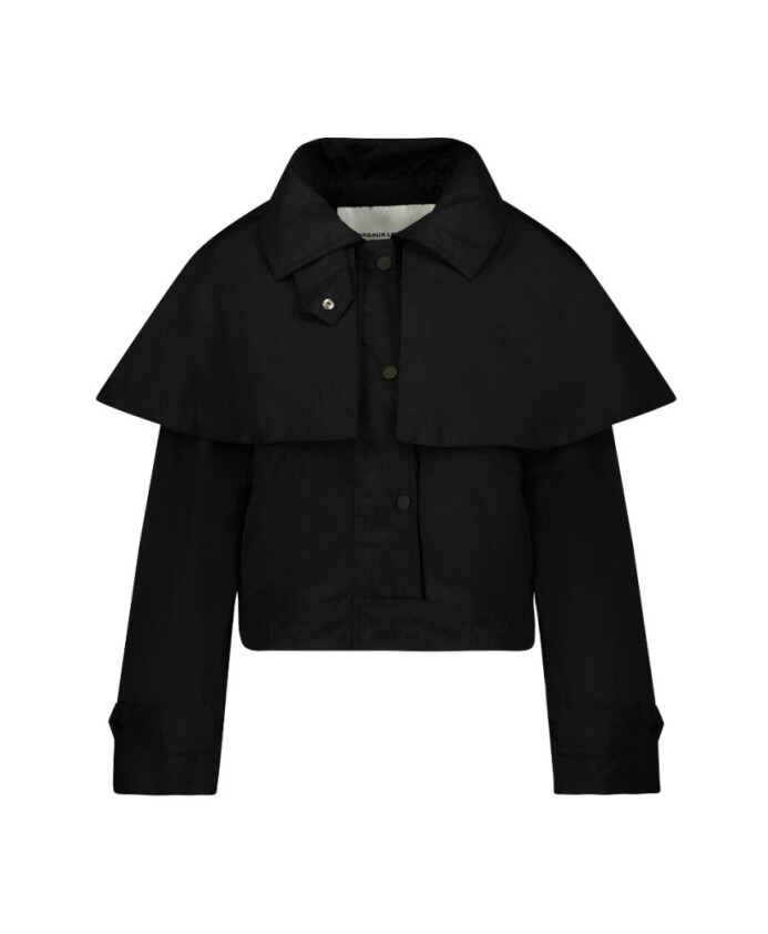 blouson-draper-avec-cape-et-col-structure