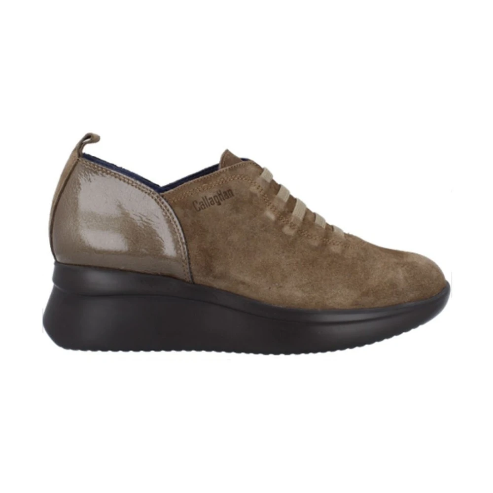 Callaghan Instap Sneakers van Suède en Leer Dames Schoenen Beige