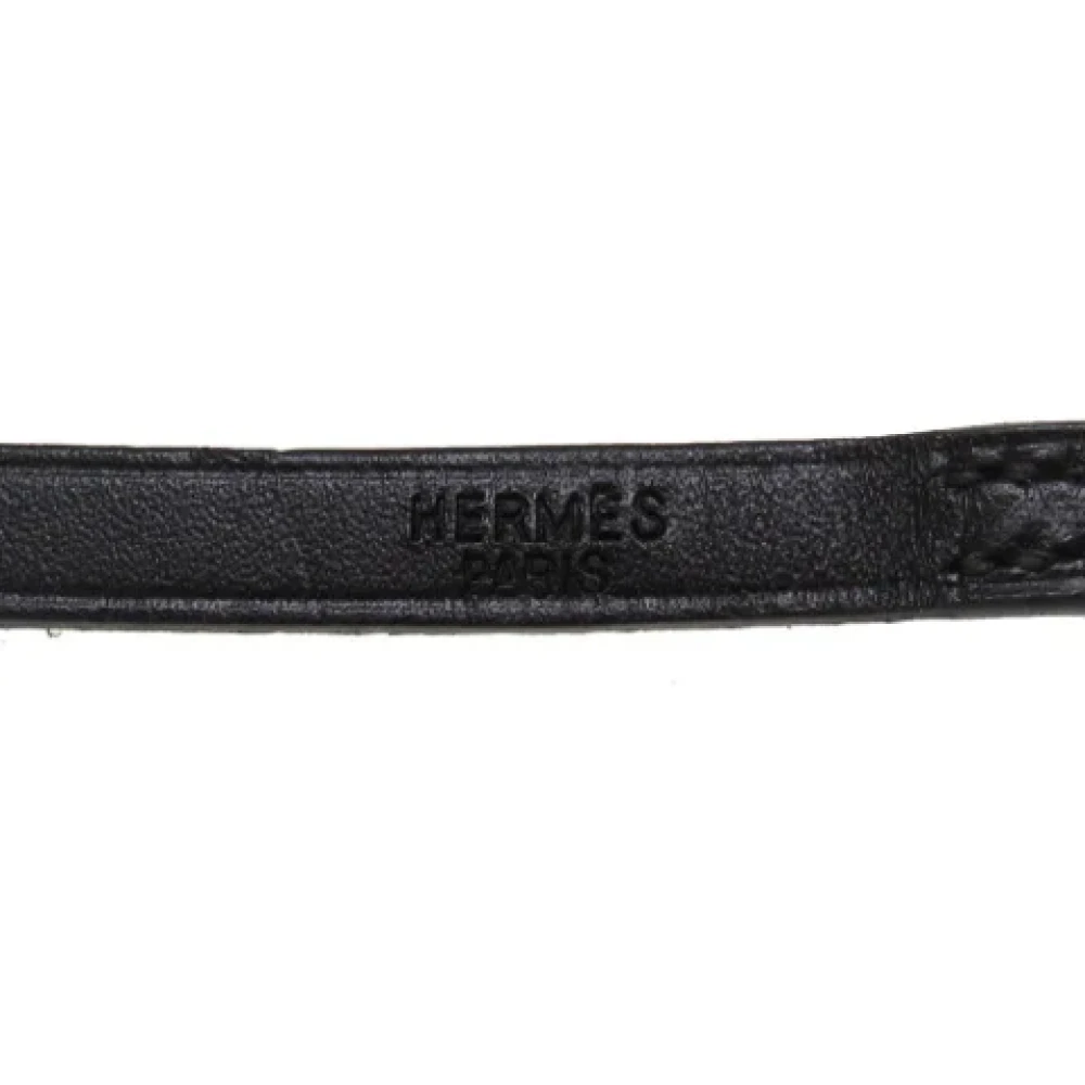 Hermès Vintage Pre-owned Leather bracelets Black Dames