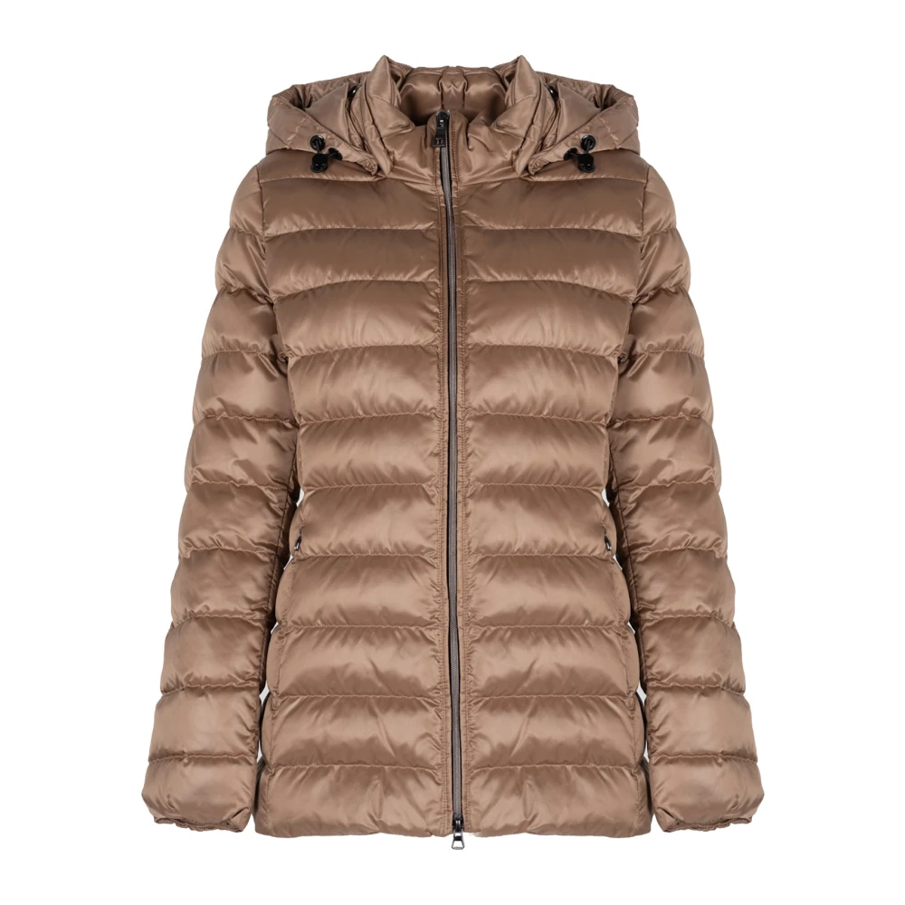 Geox Vrouw Beige Jassen Dames, S, Polyester, Stijlvolle Jas Voor Buitenactiviteiten