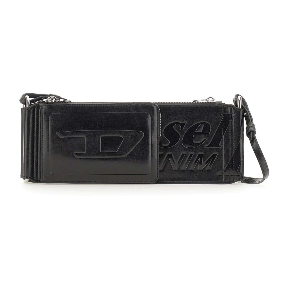 Diesel Women's Black Flag-D Shoulder Bag