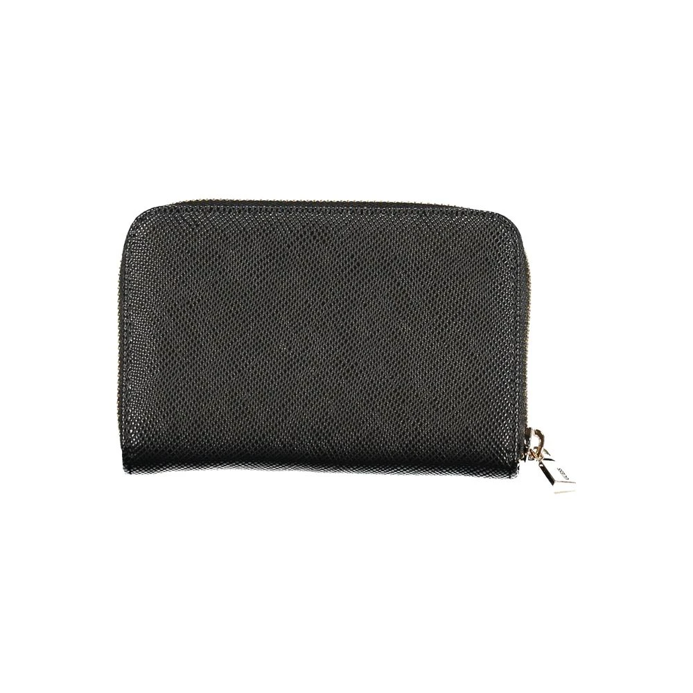 Guess Zwarte Portemonnee met Rits en Kaartsleuven Black Dames