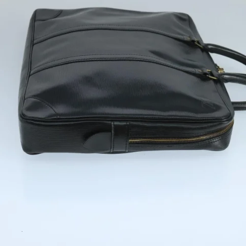 Louis Vuitton Vintage Pre-owned Leather briefcases Black Dames