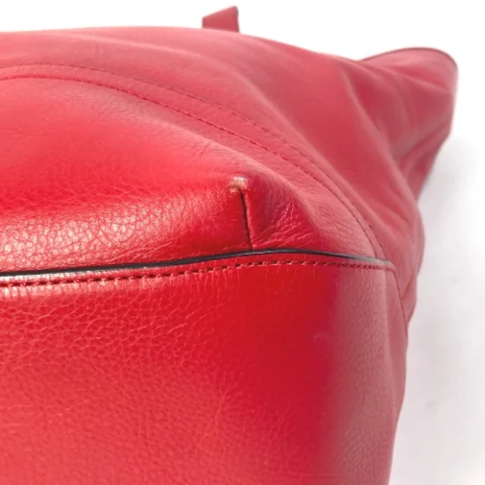 Coach Pre-owned Leather handbags Red Dames