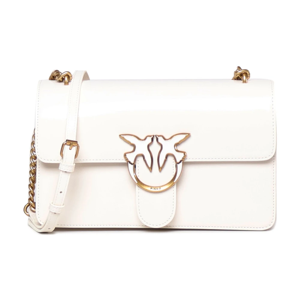 PINKO Love Bag Light Axelväska Vit White, Dam