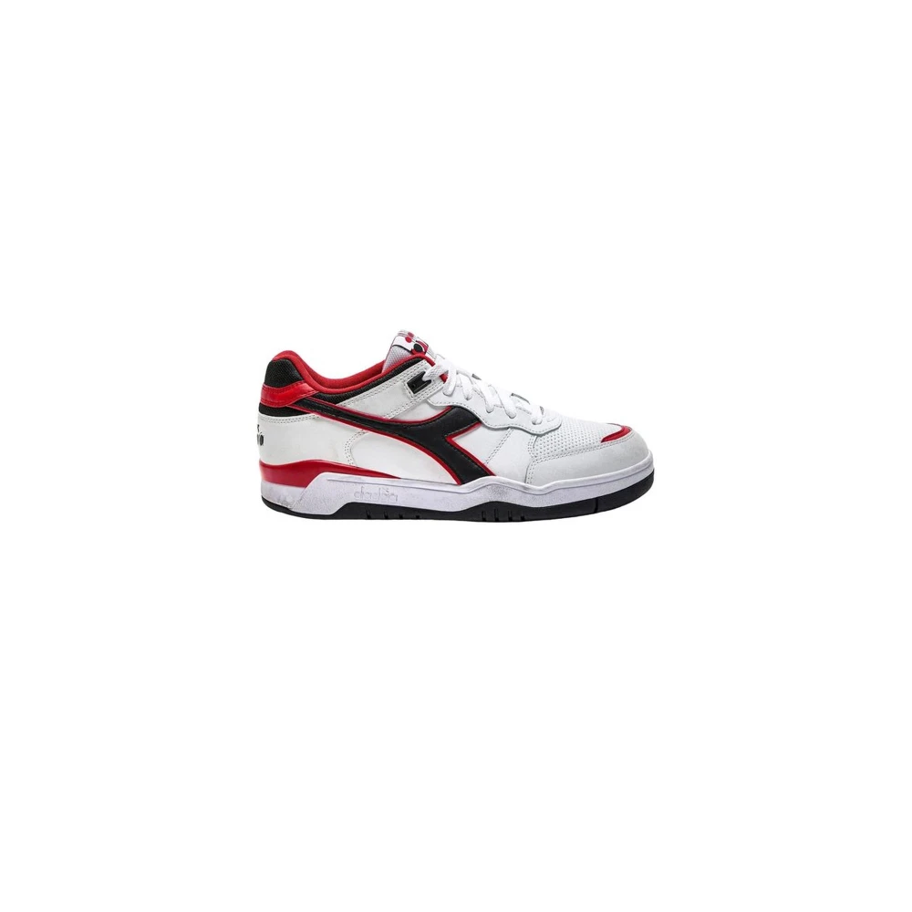 Diadora Leren sneaker met 3-5 cm hak Heren Schoenen Wit